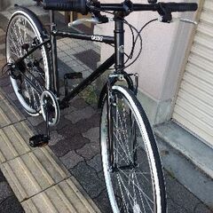 美品☆LASSIG[レッシグ]700c クロスバイク 7speeds/ブラックの画像