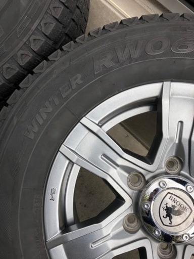 195/80R15LT規格スタッドレスタイヤ付きホイール4本 ハイエース、キャラバン等に！　ランクB