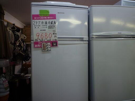 2ドア冷凍冷蔵庫　アイリスオーヤマ製　ＡＦ－81－Ｗ　８１Ｌ　2019年製