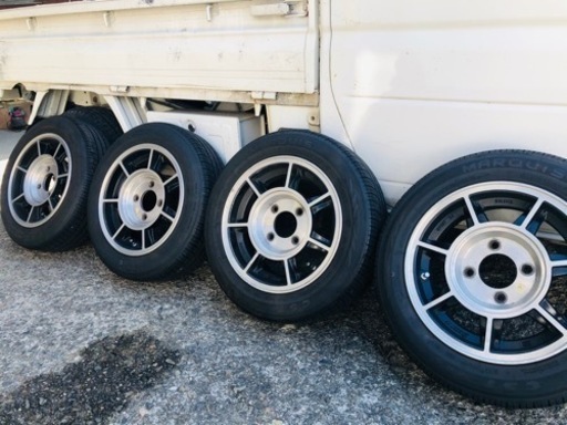 希少　旧車　ハヤシレーシング　pcd110 155/65R13