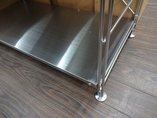札幌 引き取り無印良品 ステンレスユニット シェルフ/ラック 収納棚 オープンラック