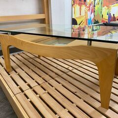 【愛品館 江戸川店】伸長式リビングセンターテーブ ID:158-011525-007の画像