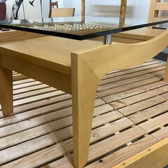 【愛品館 江戸川店】伸長式リビングセンターテーブ ID:158-011525-007の画像