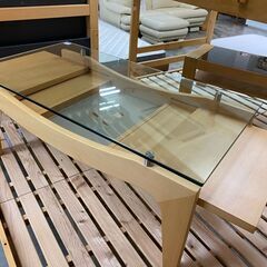 【愛品館 江戸川店】伸長式リビングセンターテーブ ID:158-011525-007の画像