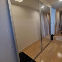 IKEA PAX クローゼット 扉 大きい 鏡 ミラー MALM ２枚