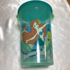 ポップコーンケース☆ディズニー☆アリエル☆蓋にヒビあり