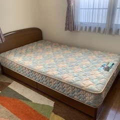 セミダブル ベット　マットレス付き フランスベット ニトリ 引き...