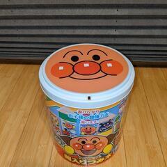 値下げ[アンパンマン]筒入りつみ木（1才半～4才くらいまで）の画像