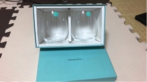 TIFFANY(ティファニー)　TCO ロゴグラス　ペア 2点セット