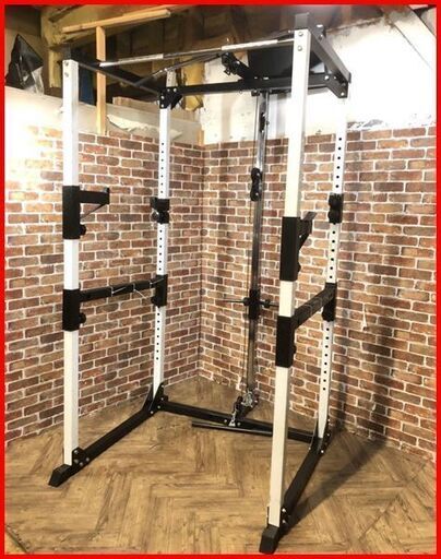 状態良好 iROTEC/アイロテック ラットプル付きパワーラック サイズ：W116×D145×H219cm 手渡し希望/自社配送可能（配送エリアについてお問い合わせください）