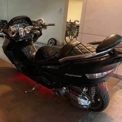 YAMAHAマジェスティーc】 オールブラックデュアルマフラーフルカスタム