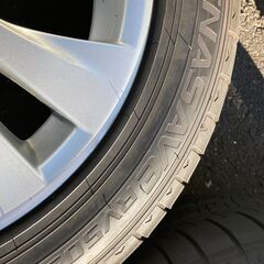 値下げ！タイヤ付き純正ホイール4本セット トヨタ 20系 ヴェルファイア/アルファード 235/50R18 97W　18 7.5J +45 PCD114.3 　ダンロップ ENA SAVE RV505 製造年月日2019年 18週×2本 50週×2本 の画像