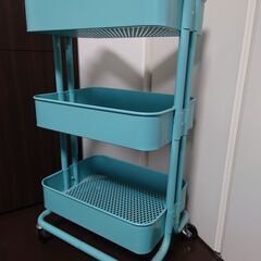IKEA　RASKOG　ロースコグ　ワゴン　ターコイズ　イケア　...