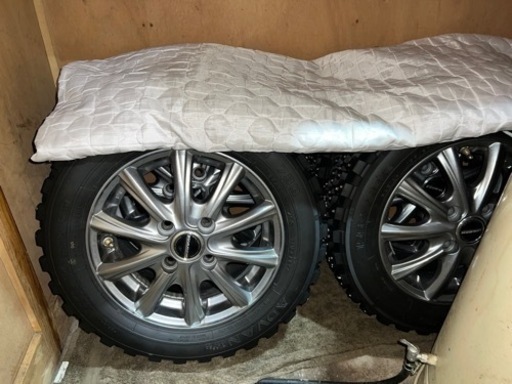 極上！ブルピンスパイクタイヤ（ラリーチューブ入り）アルミセット