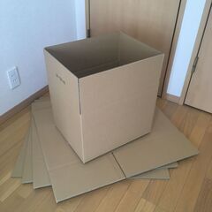 強化ダンボール箱 x 5枚 120サイズ (外寸46×35.5×...