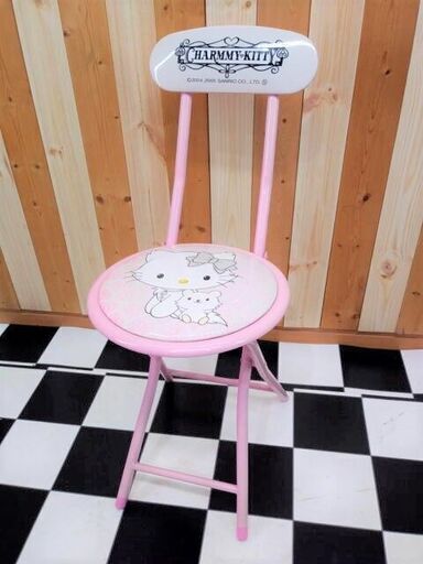 サンリオ　ハローキティ　子ども用折りたたみ椅子　パイプイス　かわいい