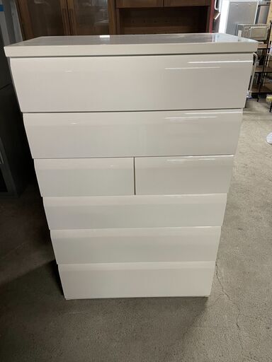 【美品】整理タンス 白 6段タイプ 大容量 早いもの勝ち！ 引取歓迎 配送OK