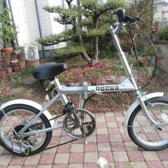 【美品】折り畳み自転車　6段変速　16インチ 
