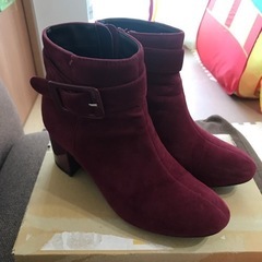ブーツ　ボルドー