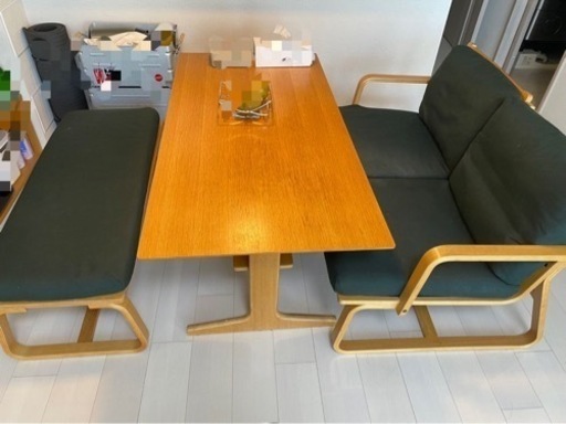 【値下げ】【無印良品】テーブル＆イス＆ベンチのセット