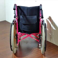 山口)下松市より　子ども用車椅子 ミッキー＆プルートスポークカバー仕様 W38～59×D100×H90cm 座幅38×座高43cm 　BIZHM01Hの画像