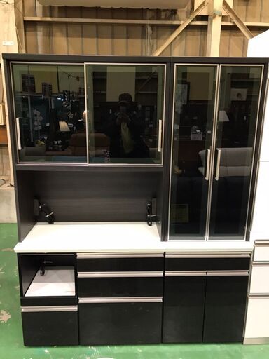 【愛品館八千代店】シギヤマ家具　4枚扉キッチンボード【愛八KT】