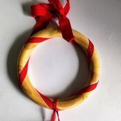 デンマーク製  木のクリスマスリース