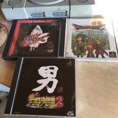 PlayStationとソフト4本の画像