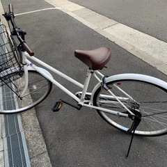 自転車　白