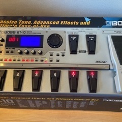 【中古】BOSS ボス GT-10 Guitar Effects Processor マルチエフェクター ACアダプター付 外箱あり 取扱説明書あり