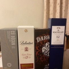 有名スコッチウイスキー4本セット