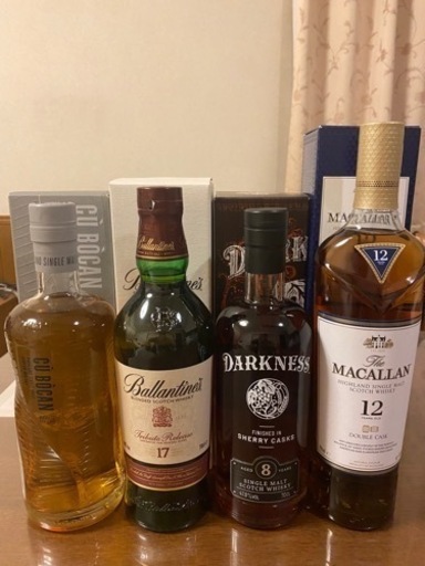 有名スコッチウイスキー4本セット