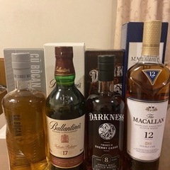 有名スコッチウイスキー4本セット