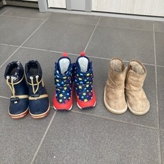 長靴、ブーツ 3点セット 12.5cm 14cm