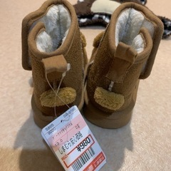 しまむら ブーツツマサキアニマル 13.0cm 新品 帽子のおまけ付きの画像