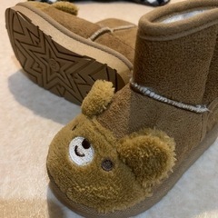 しまむら ブーツツマサキアニマル 13.0cm 新品 帽子のおまけ付きの画像