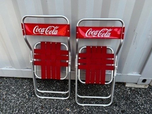 コカコーラ　パイプ椅子　ノベルティ　非売品