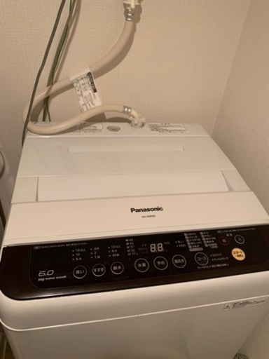 【お譲り先決まりました】 Panasonic　パナソニック  全自動電気洗濯機　洗濯容量　6.0kg  NA-F60PB9