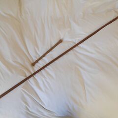 【交渉中】突っ張り棒　木目調　大小２本セット　つっぱり棒の画像