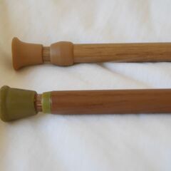 【交渉中】突っ張り棒　木目調　大小２本セット　つっぱり棒の画像