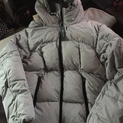 ダウン風中綿ジャケット　グレー