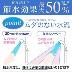 Arromic 節水シャワーヘッド アラミック社   3D アースシャワーヘッドの画像
