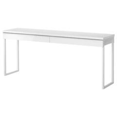 イケア(IKEA) ベストー ブルシュ 机と引き出しのセット