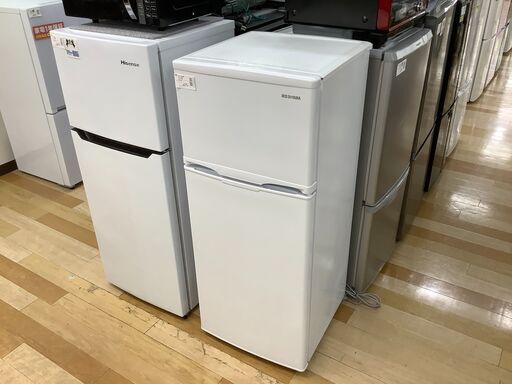 6ヶ月保証付き！IRIS OHYAMA 2ドア冷蔵庫　118L【トレファク岸和田】