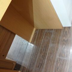 札幌 引き取り 無印良品 デスク/机/平机 引き出し付き コンソールデスク 木目の画像