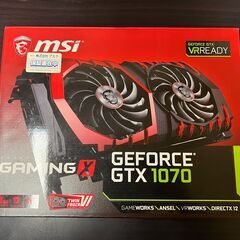 MSI GEFORCE GTX 1070 GAMING X 8G　グラフィックボード