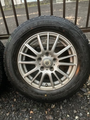 値下げします。スタッドレスタイヤ　アルミホイール　4本　205/65R15