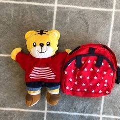 【美品・リュック未使用】しまじろうパペット　ぬいぐるみ　こどもち...