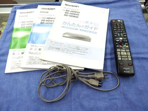 ブルーレイレコーダー HDD500GB 2009年製 シャープ BD-HDW45 中古 SHARP 札幌市豊平区 西岡店