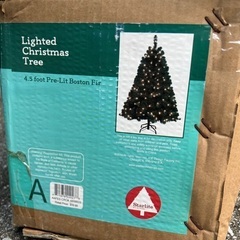 【相談中】電飾付クリスマスツリー（約137センチ）&オーナメントの画像